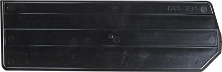 QUANTUM STORAGE SYSTEMS Plastic Divider, Black, 14 in L, 4 1/2 in W, 4 1/2 in H, 6 PK DUS234