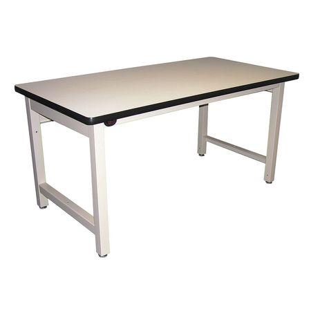 PRO-LINE Bolted Workbenches, Laminate, 60" W, 30" to 36" Height, 5000 lb., Straight HD603030PL-H11