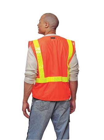 Kishigo XL Class 2 High Visibility Vest, Lime 1076-XL