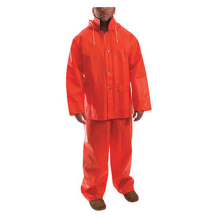 Tingley Rain Suit, Jacket/Bib, Unrated, Orange, 2XL S63219