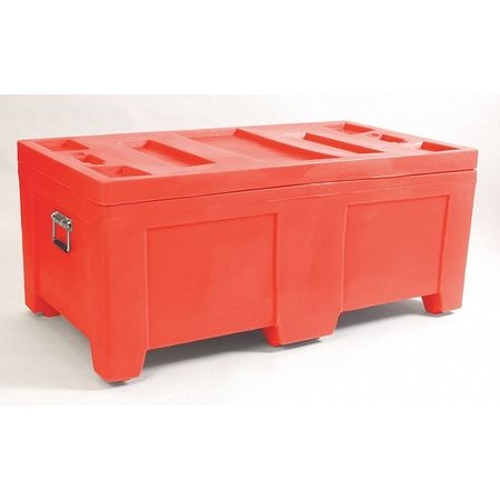 Myton Industries Orange Bulk Container, Plastic, 16.5 cu ft Volume Capacity S0-5524-2ORANGE