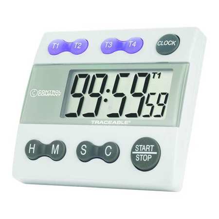 Traceable Alarm Timer, 3/4 In. LCD 5004