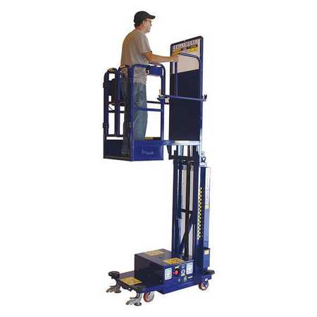 Ballymore Personnel Lift, Push-Around Drive, 450 lb Load Capacity, 6 ft 4 in Max. Work Height PS-10