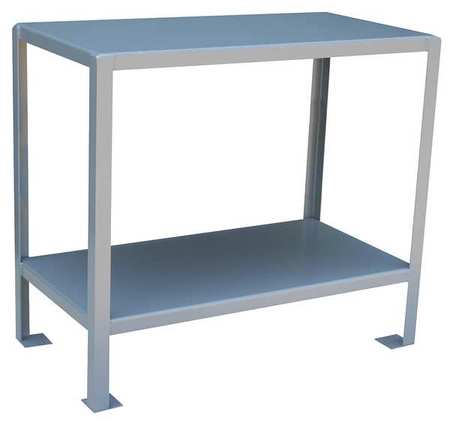 Jamco Fixed Work Table, Steel, 36" W, 18" D WS136GP