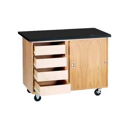 DIVERSIFIED SPACES MOBILE DEMONSTRATION TABLE W/DRWRS 4222KF