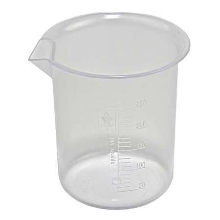 DYNALON Beaker Graduated, Pp, 250mL, Pk8 222075-0250