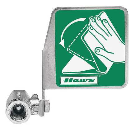 HAWS Ball Valve 1/2 In, Chrome-Plated Brass SP229
