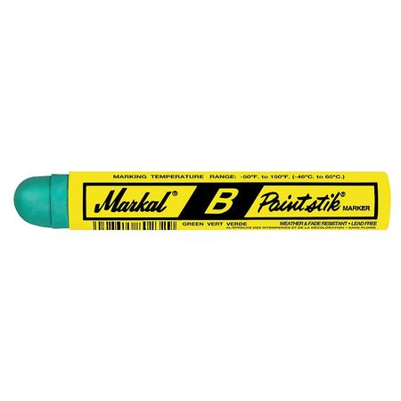 Markal Paint Crayon, Large Tip, Green Color Family, 12 PK 80226