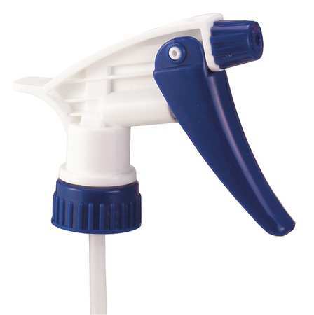 Zoro Select 9-1/4"Blue/White, Plastic Trigger Sprayer, 6 Pack 110559
