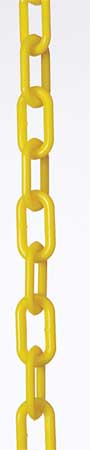 Zoro Select 2" (#8, 51 mm.) x 300 ft. Yellow Plastic Chain 50002-300