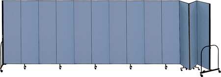 SCREENFLEX Partition, 24 Ft 1 In W x 8 Ft H, Blue CFSL8013-DB