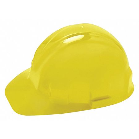 Jackson Safety Front Brim Hard Hat, Type 1, Class E, Ratchet (6-Point), Yellow 14407