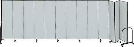 SCREENFLEX Partition, 24 Ft 1 In W x 8 Ft H, Gray CFSL8013-DG