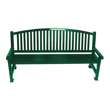 ULTRASITE Outdoor Bench, 72 in. L, 36 in. W, Green 922-B6-GREEN