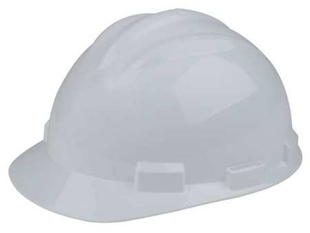 Bullard Front Brim Hard Hat, Type 1, Class E, Ratchet (4-Point), White 61WHR