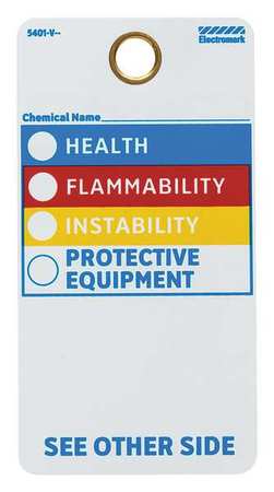 ELECTROMARK HMIG Label Multicolor, 5-3/4 x 3", Pk25 Y604425