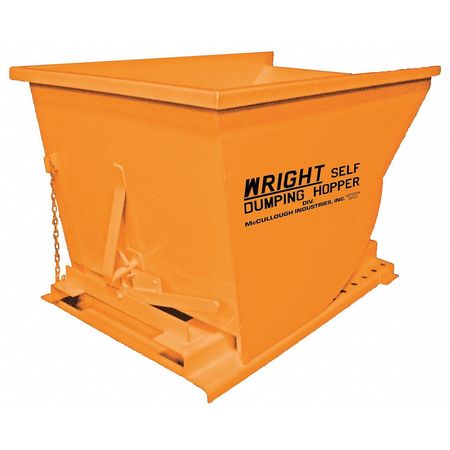 Zoro Select 5000 lb. Self Dumping Hopper, Orange 7577 ORANGE