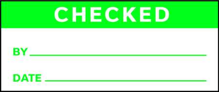 STRANCO Inspection Label, English, Quality, PK350, TCSL2-21008 TCSL2-21008