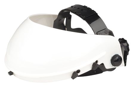 Mcr Safety Headgear, White, Ratchet Suspension 18116-1