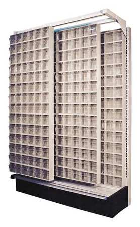 QUANTUM STORAGE SYSTEMS Gondola Slider System with 64 Drawers, Steel; Plastic, 48 in W x 75 in H x 19 in D G-725305-36IV