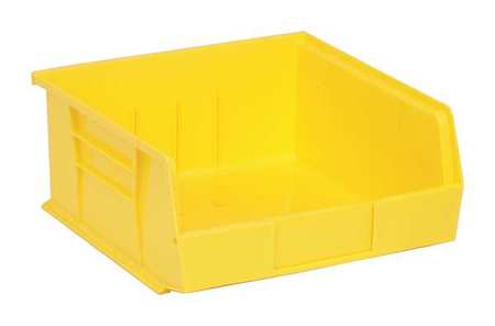 Quantum Storage Systems 50 lb Hang & Stack Storage Bin, Polypropylene, 11 in W, 5 in H, 10 7/8 in L, Yellow QUS235YL