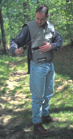 W.E. Chapps Vest, Gray, Butyl Rubber CSV05