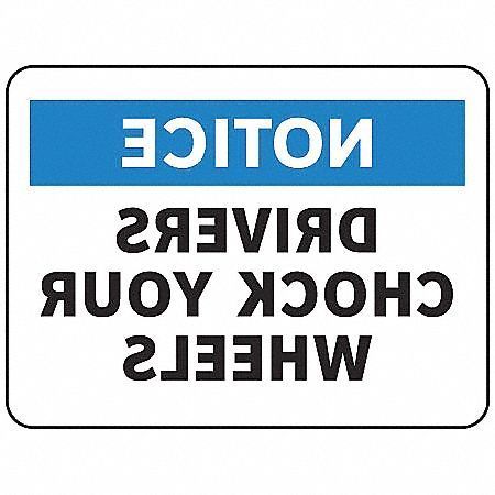 ELECTROMARK Notice Sign, 10 in Height, 14 in Width, Vinyl, English S1397V10