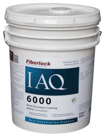 FIBERLOCK TECHNOLOGIES Liquid 5 gal. Mold-Resistant Coating, Pail 8360-5