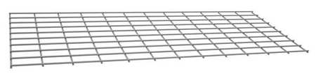 Tennsco Decking, Steel Wire, 96 in W, 18 in D, Gray, Powder Coated Finish, Gauge: 5 ZWD-4818-Pair MG