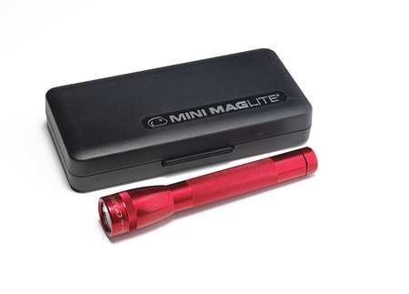 Maglite Red No Xenon Industrial Handheld Flashlight, 14 lm M2A03LK