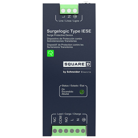 SQUARE D Surge Protection Device, 1 Phase, 120V AC, 2 Poles, 3 Wires HFNF120IESE020