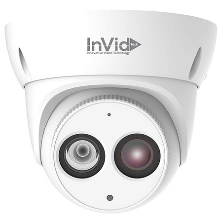 INVID TECH Turret Camera, Black-White, 8MP, Day/Night SEC-P8TXIR28NH