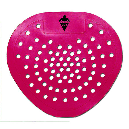 TOUGH GUY Urinal Screen, Red, Cherry Fragrance, PK12 804HU3