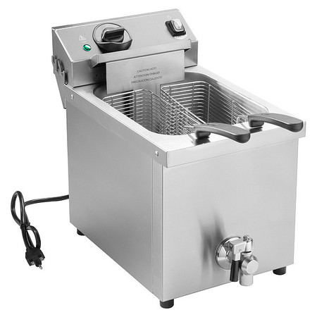 VOLLRATH Fryer, 15lb, 16"Hx23-1/4"W, SS, Electric CF4-3600