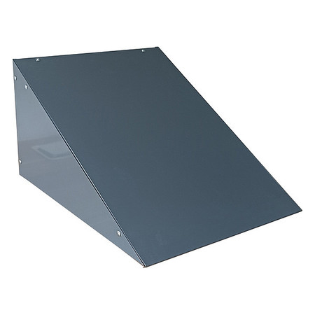 ZORO SELECT Locker Sloping Top, For Locker 18" D, Gray 804UM6