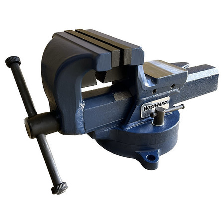 WESTWARD Bench Vise, J.F. 5", T.O. 180mm, T.D. 82mm 806EP0