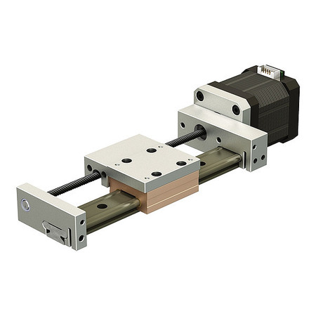 PBC LINEAR Compact Linear Actuator, 240 N, Plain CSMR15D-000-0510-3A1-AGXR2-0