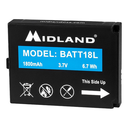 MIDLAND RADIO 1800 mAh Li-ion Battery BR180 BATT18L