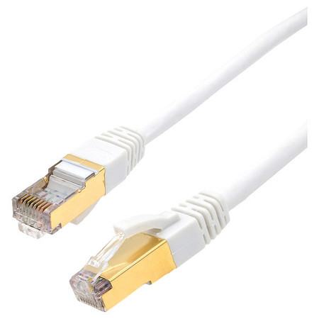 TRIPLETT Patch Cable, Round, RJ45, Booted, 10 GBps CAT7-5WH