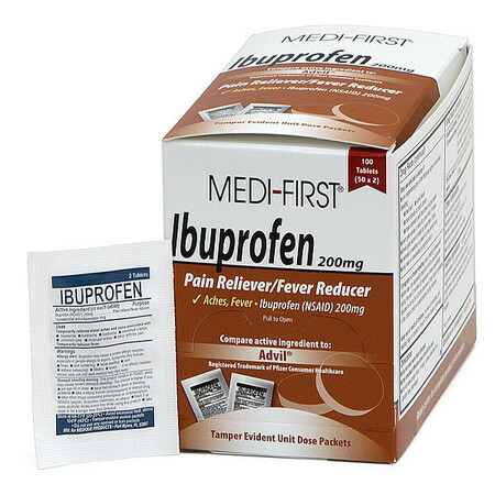 Medi-First Ibuprofen, Tablet, 200mg, PK100 80833