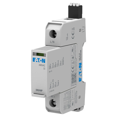 EATON Surge Protection Device, 1 Phase, 240V AC, 1 Poles, 1 Wire + Ground AGDN24010R