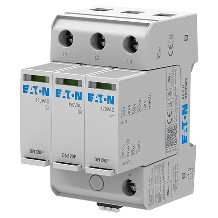 EATON Surge Protection Device, 3 Phase, 120V AC Delta, 3 Poles, 3 Wires + Ground AGDN12030R