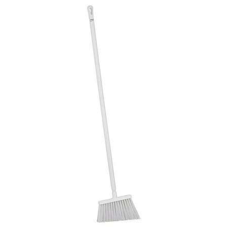 REMCO 11 3/8 in Sweep Face Angle Broom, Stiff, White, 51 L Handle 29145/29605