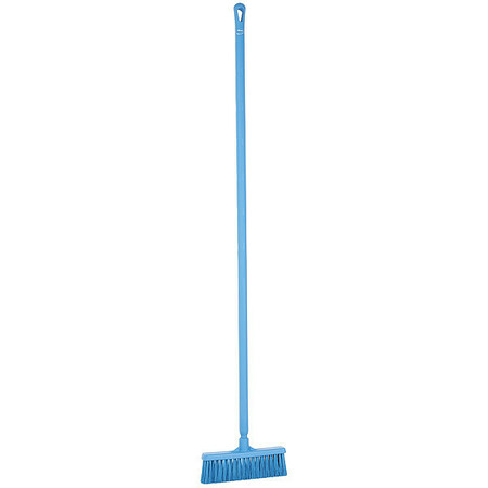 REMCO 12 in Sweep Face Push Broom, Medium, Blue 31663/29623