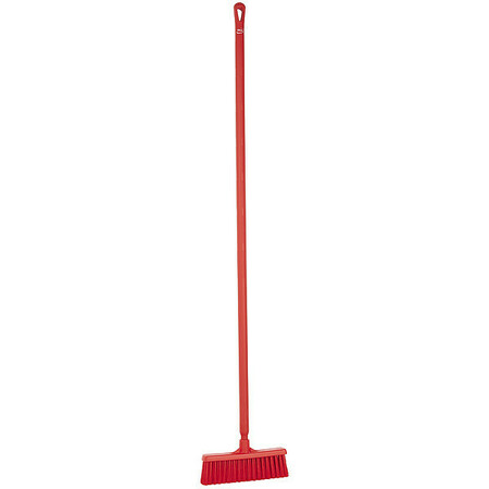 REMCO 12 in Sweep Face Push Broom, Medium, Red 31664/29624