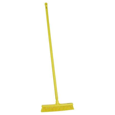 VIKAN Push Broom, 59.1 in, Yellow Bristle 31746/29626