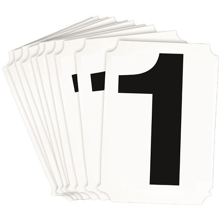 BRADY Numbers and Letters Labels, PK 10 8215P-1
