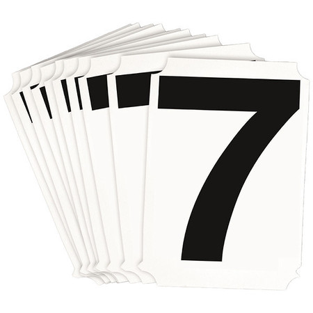 BRADY Numbers and Letters Labels, PK 10 8215P-7