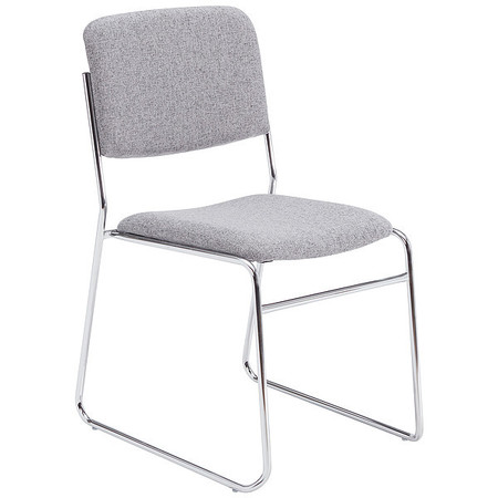 National Public Seating Stacking Chair, 8600 Series, Fabric Gray 8652