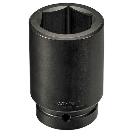 WRIGHT 1 in Drive Impact Socket 3 1/8 in Size, Deep Socket, Black Oxide 89100